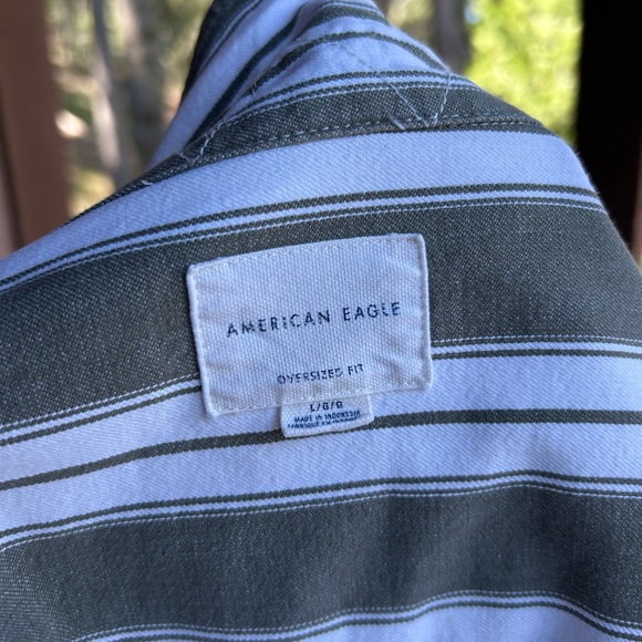 Vintage American Eagle Striped Button-Up Shirt (unisex) - Picture 6 of 6